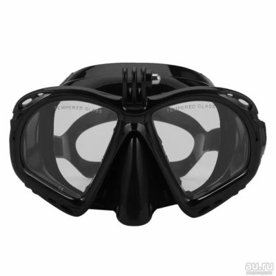 Лот: 12839150. Фото: 1. Новая черная маска очки для снорклинга... Плавание