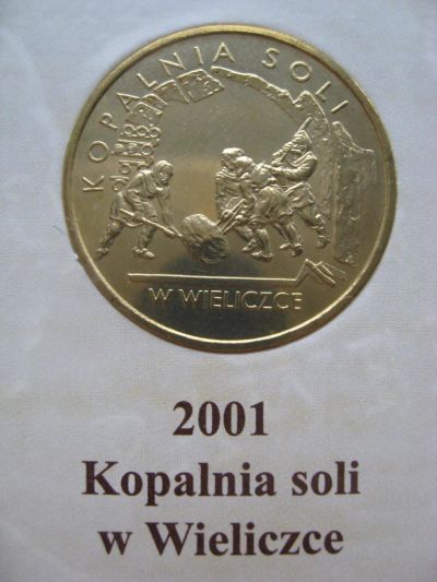 Лот: 10065334. Фото: 1. Польша, 2 злотых 2001 года. Соляная... Европа