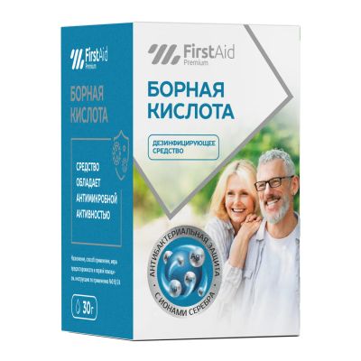 Лот: 25092217. Фото: 1. Ферстэйд премиум Борная кислота... Лекарства