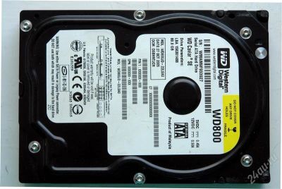 Лот: 2073535. Фото: 1. Western Digital WD800JD-22LSA0. Жёсткие диски (HDD)