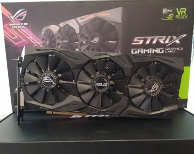 Лот: 14952871. Фото: 1. Видеокарта ASUS GTX 1070 STRIX... Видеокарты