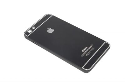 Лот: 6093121. Фото: 1. Чехол iPhone 6 Plus металл черный. Чехлы, бамперы