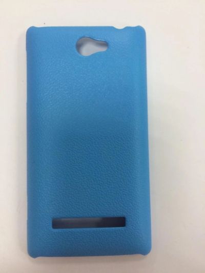 Лот: 10526696. Фото: 1. Чехол HTC 8S Пластик Голубой Pixel... Чехлы, бамперы