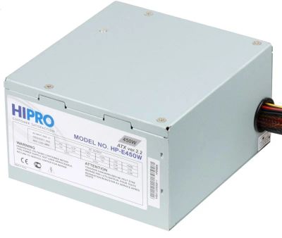 Лот: 12889081. Фото: 1. Блок питания 450W Hipro HP-E450W... Корпуса, блоки питания