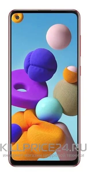 Лот: 16418915. Фото: 1. Samsung Galaxy A21s 4/64GB, красный. Смартфоны