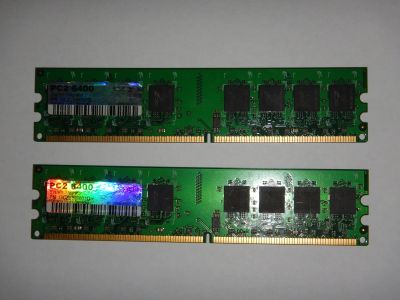 Лот: 12733880. Фото: 1. DDR2-800 (PC2-6400) 2Gb (2х1Gb... Оперативная память