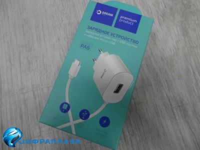 Лот: 16727041. Фото: 1. Сетевое ЗУ USB Dream PA6 1USB... Зарядные устройства, блоки питания, адаптеры сетевые для смартфонов