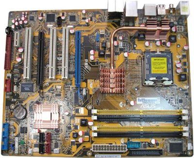 Лот: 4599584. Фото: 1. Материнская плата Asus P5K + проц... Материнские платы