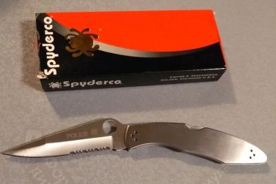 Лот: 13223479. Фото: 1. нож копия Спайдерко Полис (spyderco... Ножи, топоры