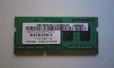 Лот: 2444201. Фото: 1. 1Gb DDR3 SO-DIMM. Оперативная память