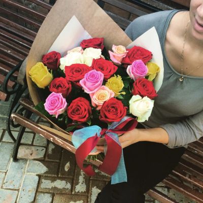 Лот: 7222798. Фото: 1. Сборный букет. Цветы на Щорса... Свежие цветы