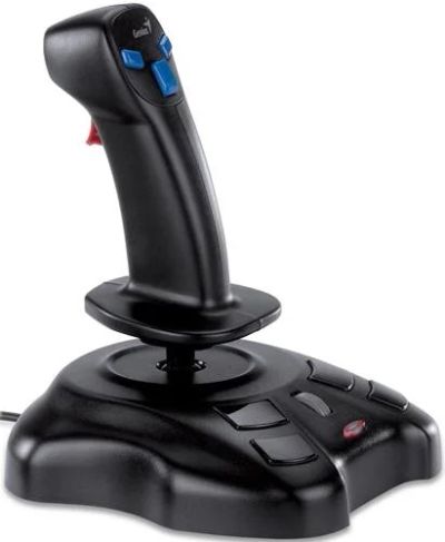 Лот: 5402050. Фото: 1. Джойстик Genius F-17 black проводной... Рули, джойстики
