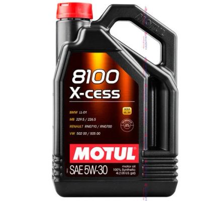 Лот: 14229852. Фото: 1. Motul 8100 X-CESS 5W30 Масло моторное... Масла, жидкости