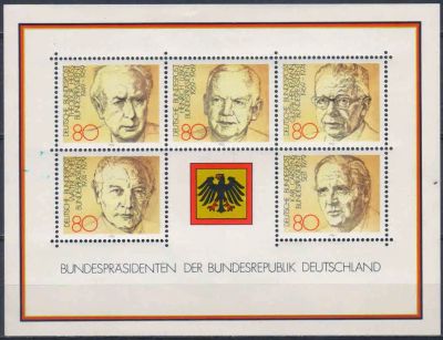 Лот: 23305355. Фото: 1. 1982. Германия. Президенты Федеративной... Марки