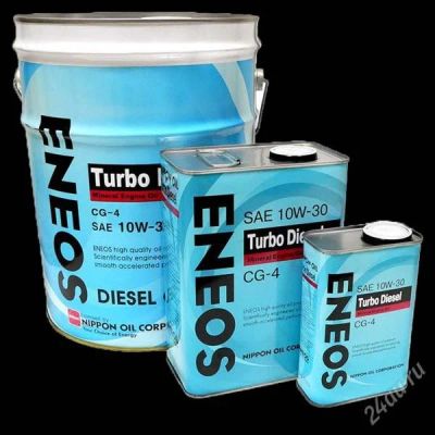 Лот: 2099621. Фото: 1. ENEOS Turbo Diesel SAE10w30 CG-4... Масла, жидкости