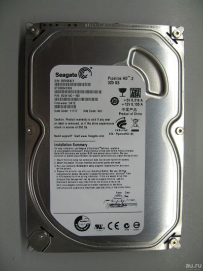 Лот: 18307669. Фото: 1. Seagate Pipeline HD.2 ST3320413CS... Жёсткие диски (HDD)