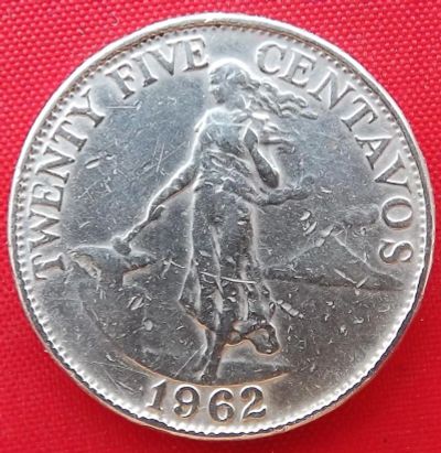 Лот: 3864828. Фото: 1. (№3310-2/LF) 25 сентаво 1962... Азия