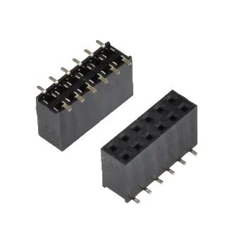 Лот: 21577572. Фото: 1. Двухрядная линейка SMD 2*6 pin... Разъёмы