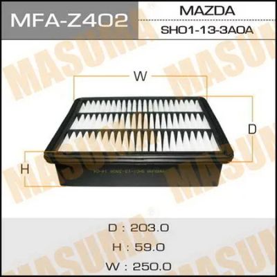 Лот: 18593752. Фото: 1. Воздушный фильтр masuma mazda... Расходные материалы