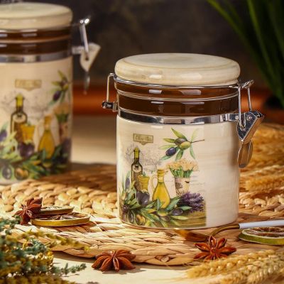 Лот: 24107594. Фото: 1. Банка для сыпучих продуктов, доломит... Контейнеры, банки
