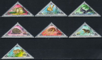 Лот: 19162243. Фото: 1. 1983. Монголия. Мелкие Млекопитающие... Марки