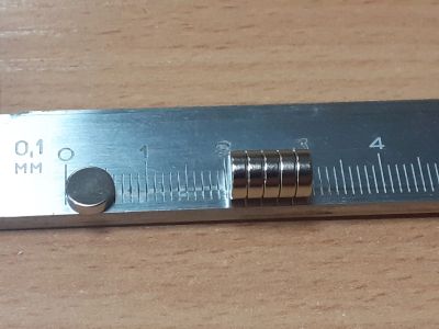 Лот: 25177550. Фото: 1. Магнит неодимовый круглый 6*2... Магниты
