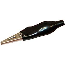 Лот: 17507730. Фото: 1. Зажим крокодил черный L-30 mm. Разъёмы