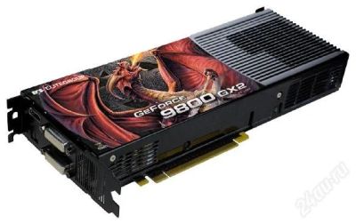 Лот: 1973878. Фото: 1. EliteGroup GeForce 9800GX2. 512Bit... Видеокарты