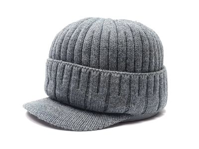 Лот: 12883627. Фото: 1. Шапка с козырьком (св.серый) Beanie... Головные уборы