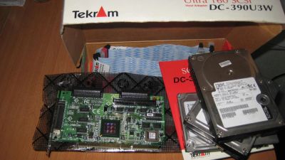 Лот: 5094166. Фото: 1. PCI SCSI контроллер Tekram Ultra... Жёсткие диски (HDD)