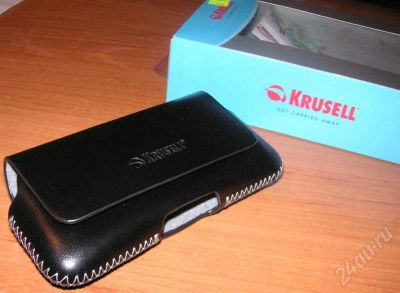 Лот: 653977. Фото: 1. Krusell Hector (M), кожа, черный. Чехлы, бамперы