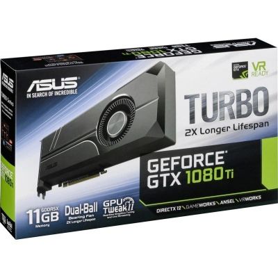 Лот: 16060649. Фото: 1. Видеокарта ASUS Turbo GTX 1080... Видеокарты