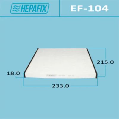 Лот: 18583556. Фото: 1. Салонный фильтр ac-104 hepafix... Расходные материалы