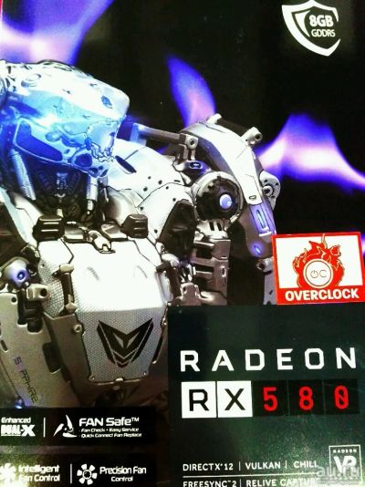 Лот: 10820546. Фото: 1. Видеокарта Sapphire AMD RX 580... Видеокарты