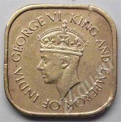 Лот: 216688. Фото: 1. Британский Цейлон. 5 цент 1944г... Азия