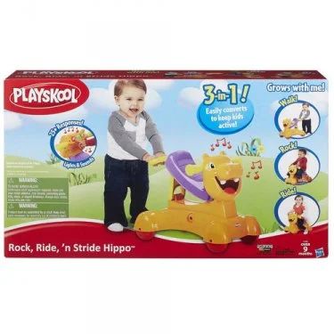 Лот: 6332580. Фото: 1. Каталка HASBRo Бегемотик (A7389... Ходунки, прыгунки, качели