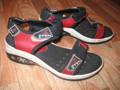 Лот: 1608685. Фото: 1. Сандали с липучками 37 размер. Сандалии