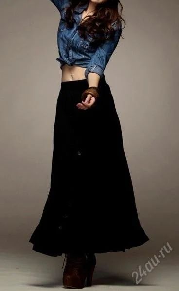 Лот: 1646939. Фото: 1. Весна! Торги с 1 рубля - Черная... Юбки