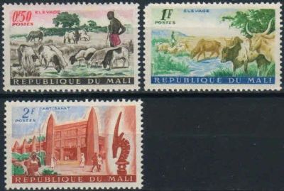 Лот: 17839570. Фото: 1. 1961. Мали. Животноводство, Сельское... Марки