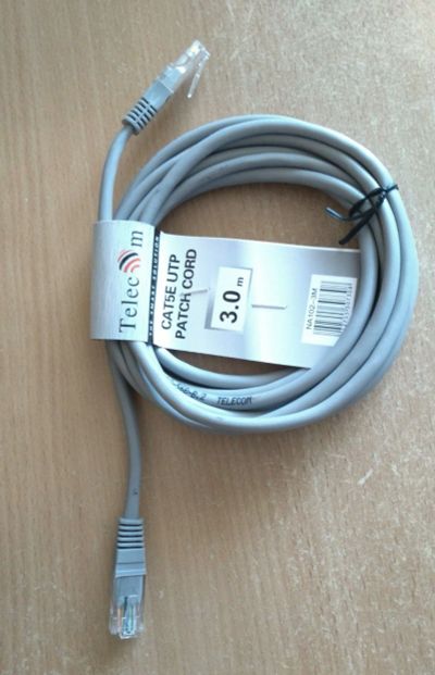 Лот: 16001062. Фото: 1. Патчкорд 3м. Сетевые кабели