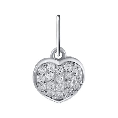 Лот: 23848637. Фото: 1. Подвеска TALANT из серебра с фианитами. Кулоны, подвески