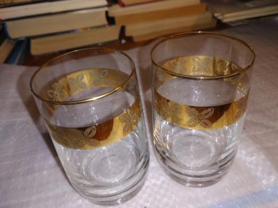Лот: 15761579. Фото: 1. одним лотом 2 шт ...стакан стеклянный... Рюмки, стопки