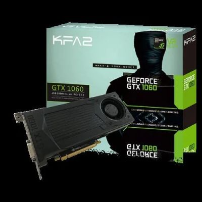 Лот: 11218586. Фото: 1. KFA2 GTX1060 6GB. Видеокарты