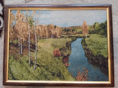 Лот: 21453725. Фото: 1. Картина 2 из 90-х. Картины, гравюры