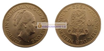 Лот: 19532473. Фото: 1. Нидерланды 10 гульденов 1932 год... Европа