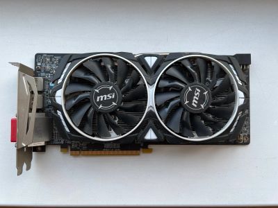 Лот: 19634747. Фото: 1. Видеокарта MSI RX580 ARMOR 8G... Видеокарты