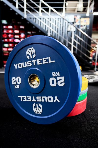 Лот: 24327035. Фото: 1. Диск 20кг YouSteel EVO Bumper... Штанги, блины