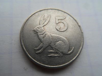 Лот: 8438417. Фото: 1. Зимбабве 5 центов 1980. Африка
