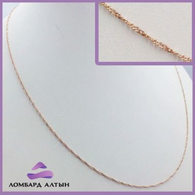 Лот: 7923019. Фото: 1. Золотая цепь 585 пробы. Вес 1... Цепочки