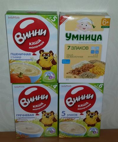 Лот: 3833563. Фото: 1. каши - 4 штуки. Детское питание
